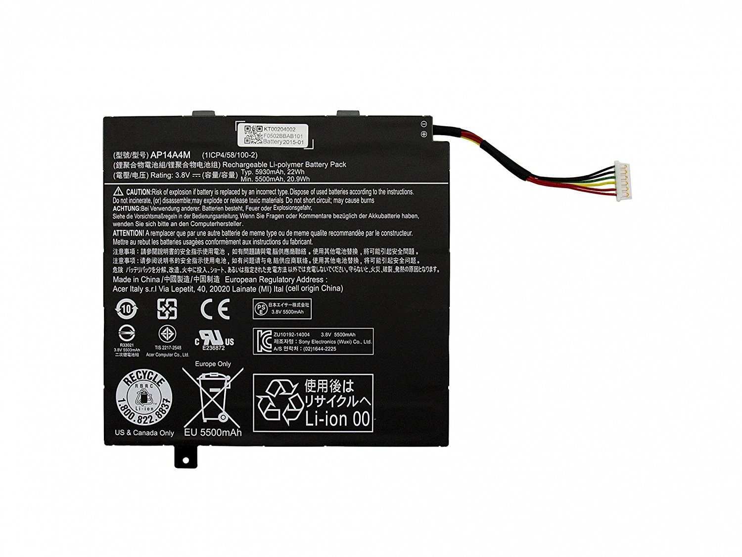 Batterie Pour Acer Switch 10E SW3-013-17XW